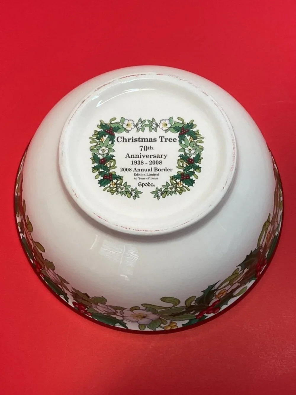 Spode Christmas Tree Candy Bowl 4” Porcelain